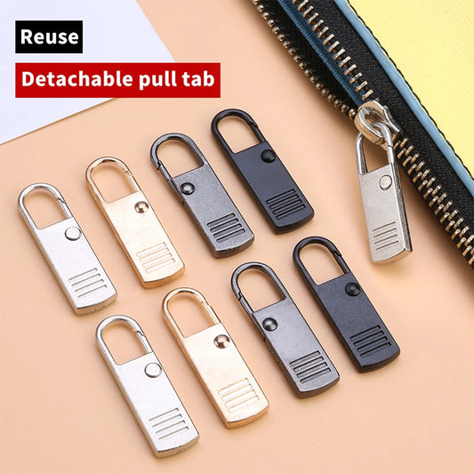 5pcs Detachable Zipper Pull, Replacement Zipper Accs For Jeans &