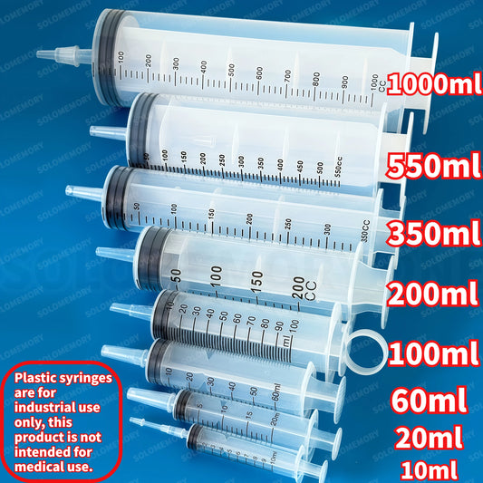 Plastic Syringe, Available in Capacities of 1000ml, 550ml, 350ml,