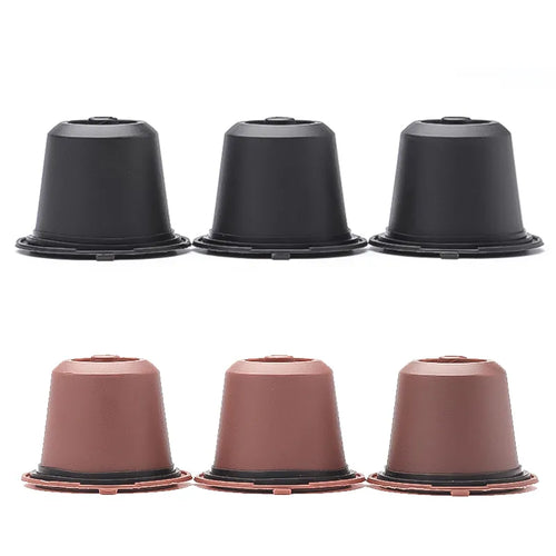 6PCS Refillable Reusable Nespresso Coffee Capsule Reutilisable