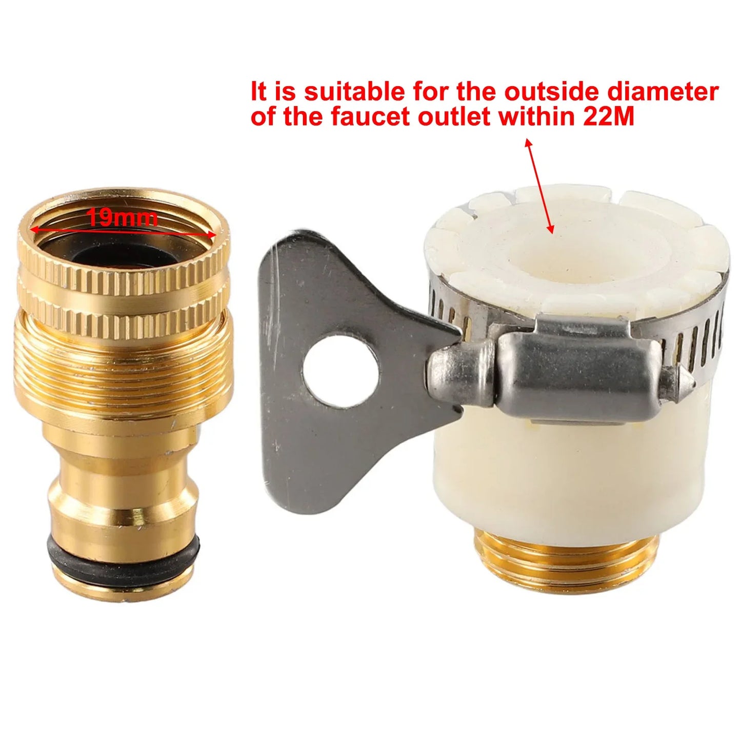 15-23mm Universal Hose Tap Adapters Faucet Tap Connector Garden Water