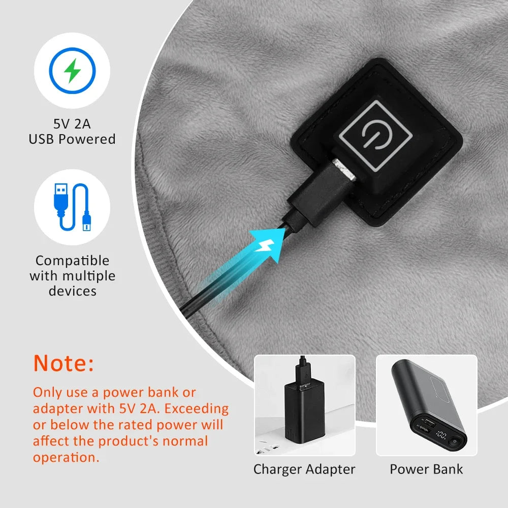 Electric Heating Shoulder Neck Pads Cervical Shawl Massager Cervical