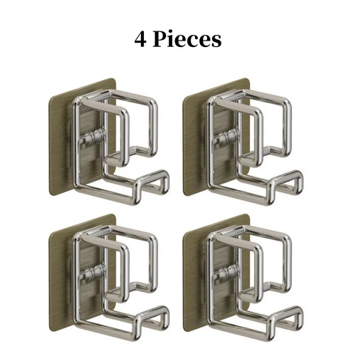 1/2/4/6Pcs Stainless Steel Washbasin Hook Multifunction Punch-free