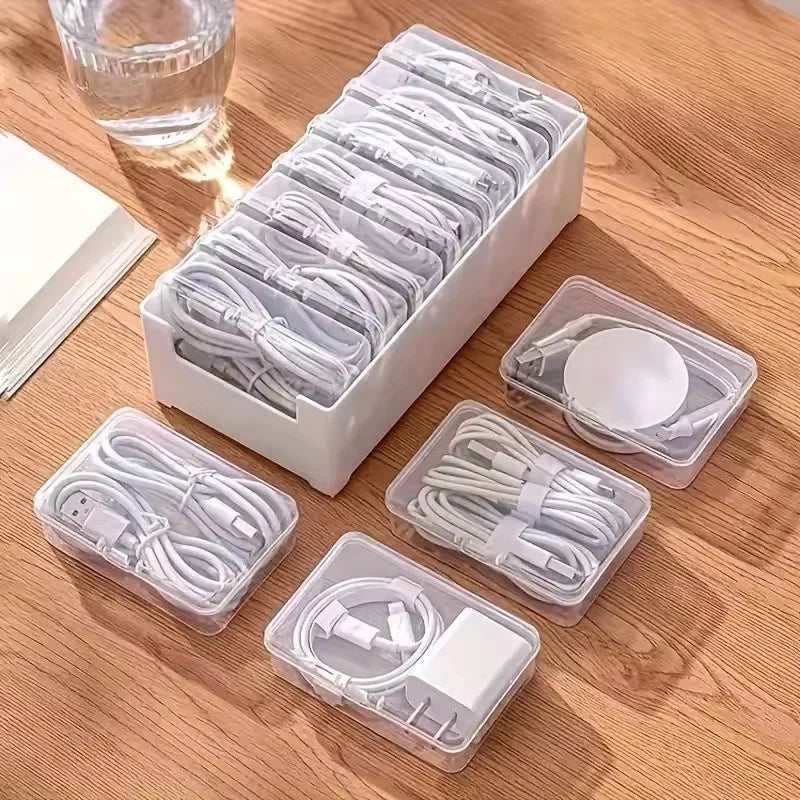 Cable Jewelry Accessories Organizer Storage Box Durable Plastic Daily
