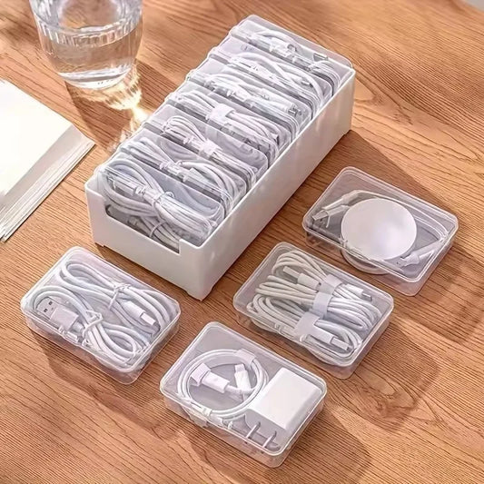 Cable Jewelry Accessories Organizer Storage Box Durable Plastic Daily