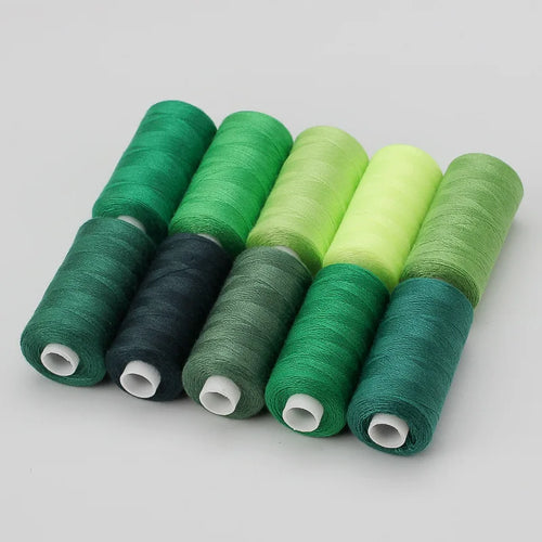 1 Set OF 10 Rolls Polyester 402 Sewing Thread For Manual and
