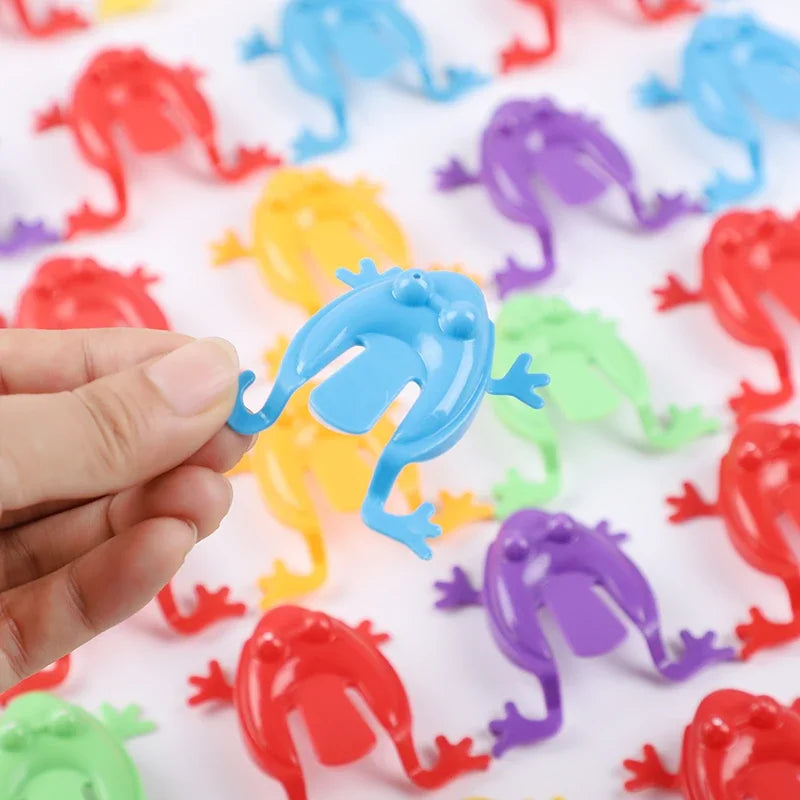 30-100Pcs Jumping Frog Bounce Fidget Toys For Kids Novelty Assorted