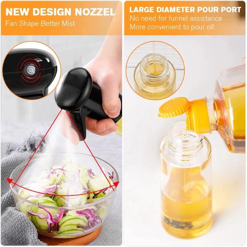 Oil Spray Bottle for Cooking Kitchen Olive Oil Sprayer for Camping BBQ