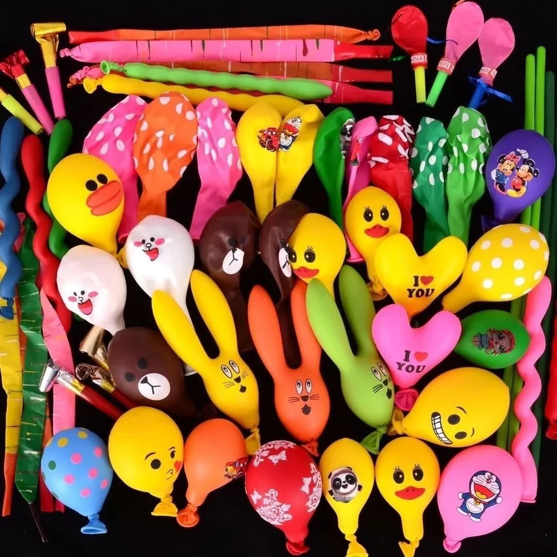 50PcsNo gas pump provided Cartoon Balloons Decoration Helium