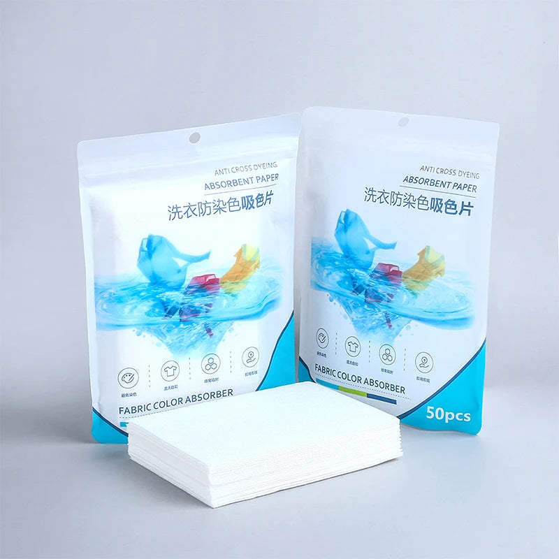 50/100/200PCS Laundry Color Absorbing Paper Anti-dyeing Laundry