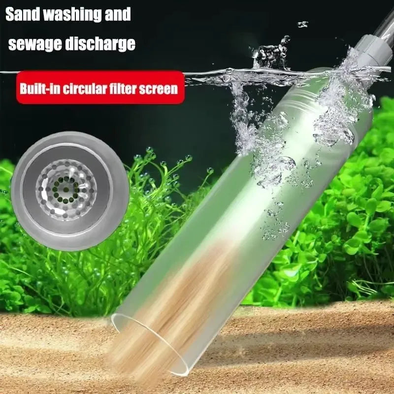 Fish Tank Siphon Vacuum Gravel Large Water exchanger Aquarium Sand
