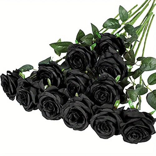 12pcs Realistic Artificial Rose Bouquet for Weddings, Birthdays, and