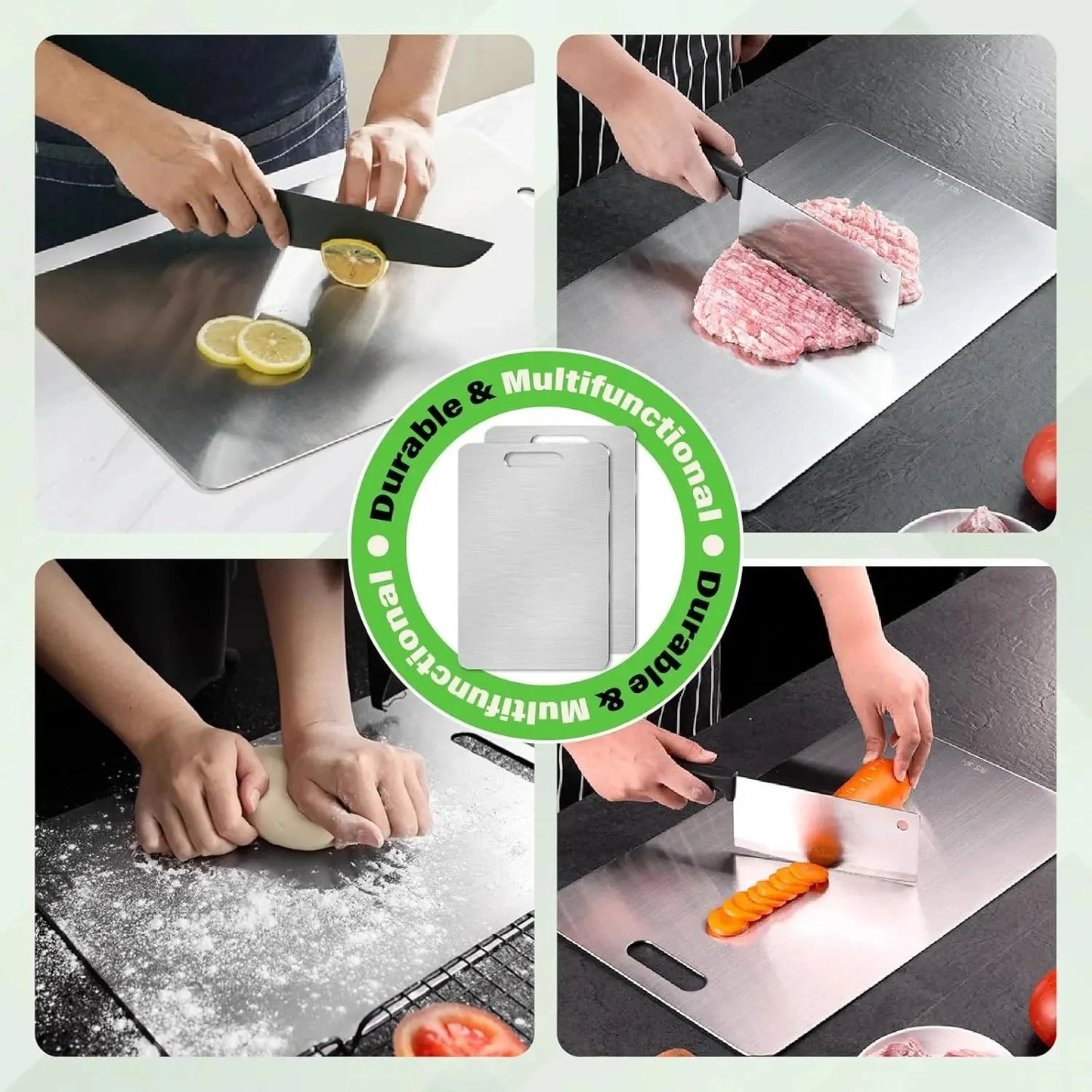 Stainless Steel Panel and Chopping Board Kitchen Household Thickened