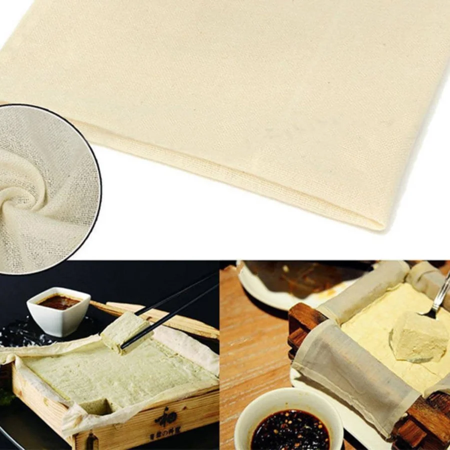 2pcs cotton Steamer Cloth high density curd cloth filter soybean milk