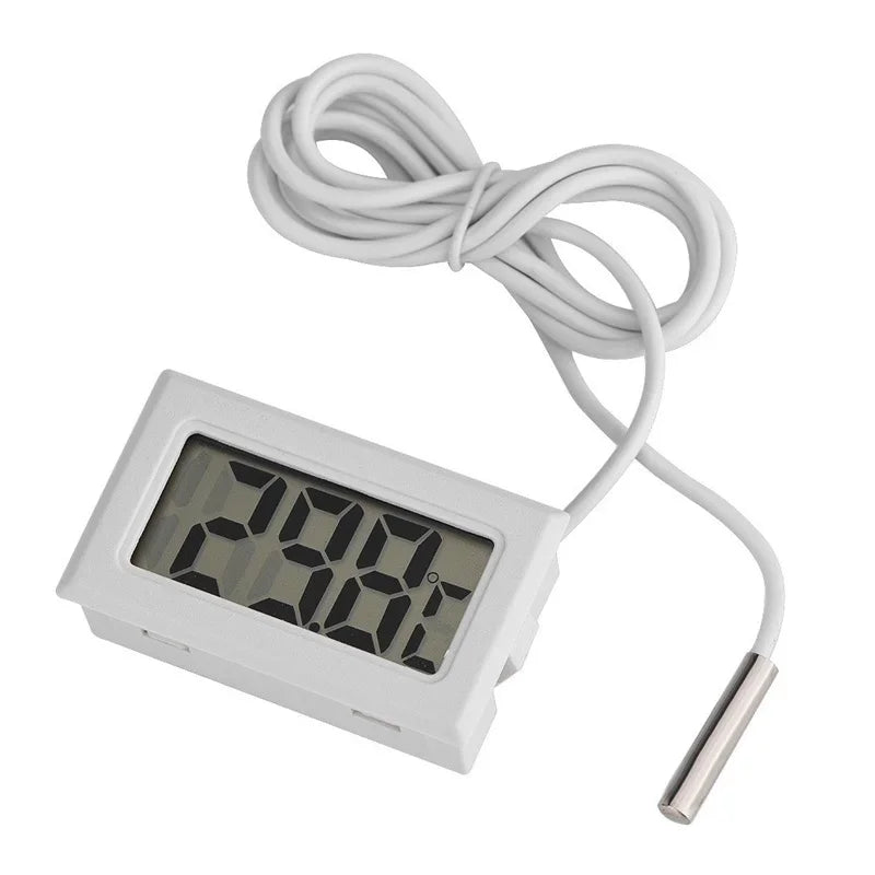Mini Digital LCD Thermometer With Probe Indoor Convenient Temperature