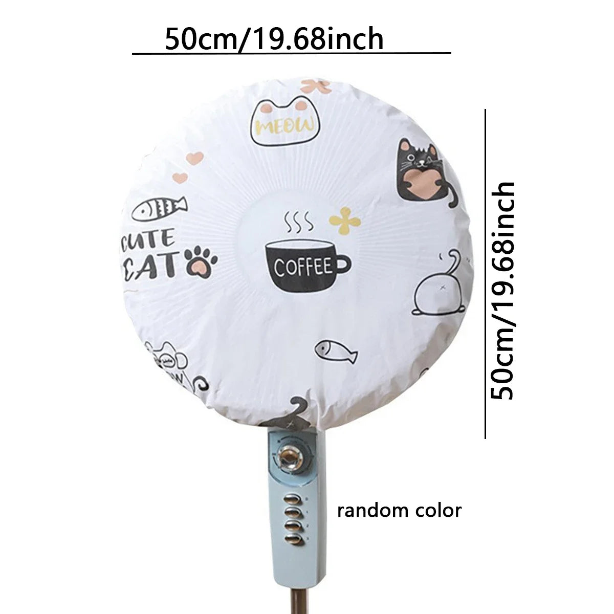 1pc-Fan Protective Cover Dust Cover, Waterproof Fan Cover Household