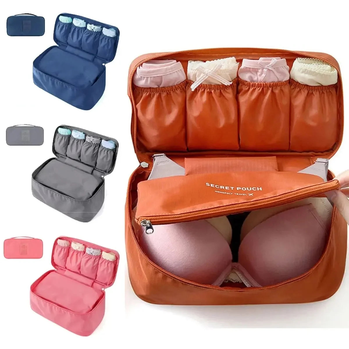 Portable Travel Storage Bag Multi-function Bra Underwear Organizer
