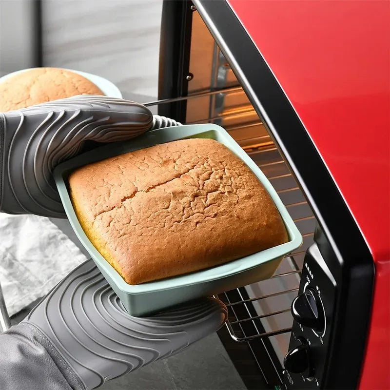 1/4Pcs Silicone Square Cake Plate Non-Stick Brownie Pot with Anti-Slip