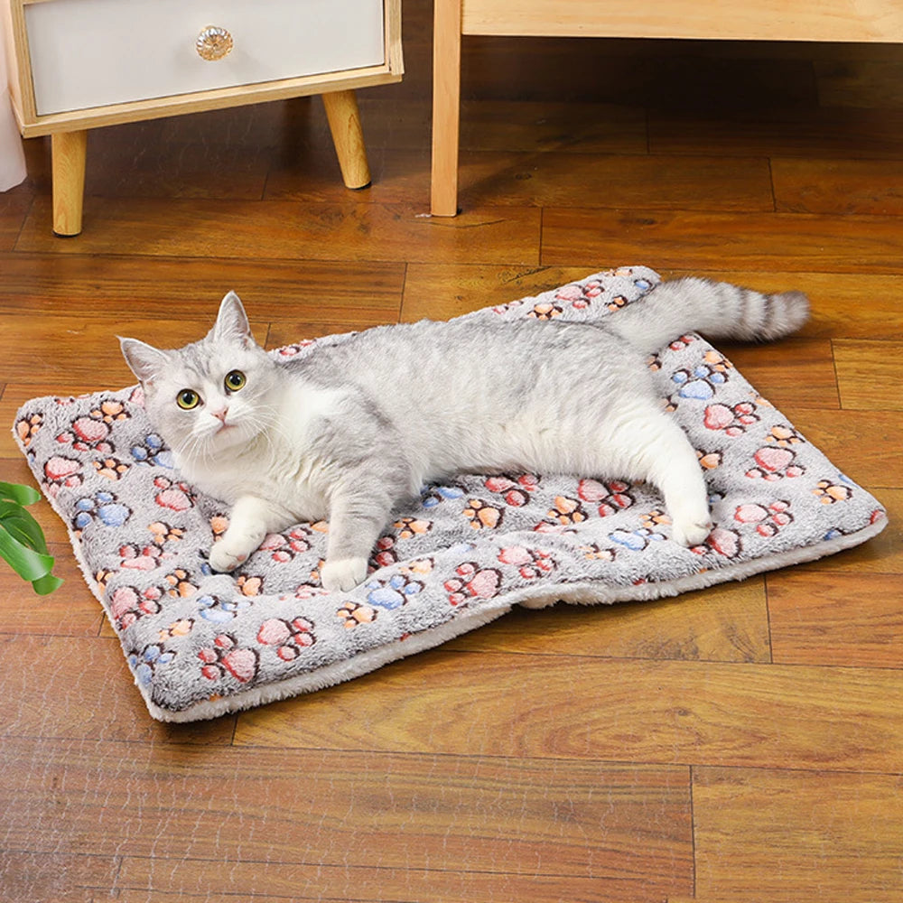 Cute Small Dog Mat Double-sided Use Winter Warm Medium Cat Sofa