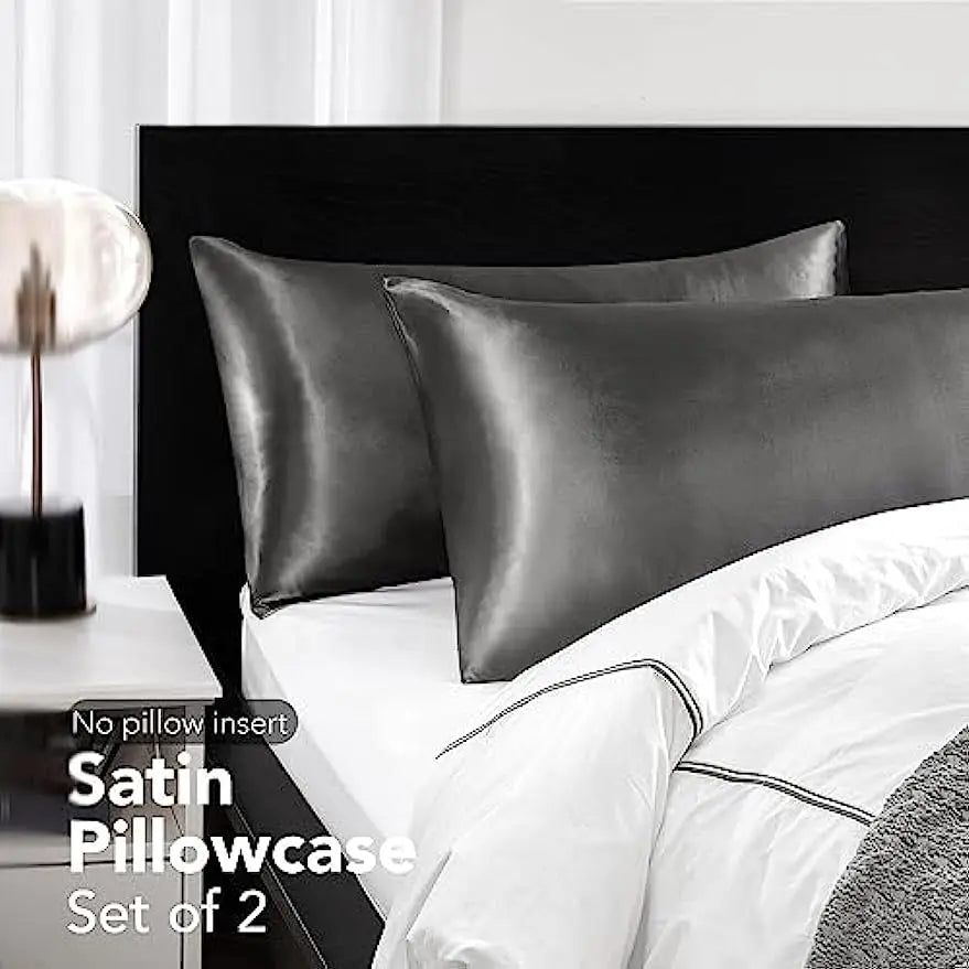 2pcs Satin Silk Pillowcase for Hair and Skin, Coral Pillow Cases