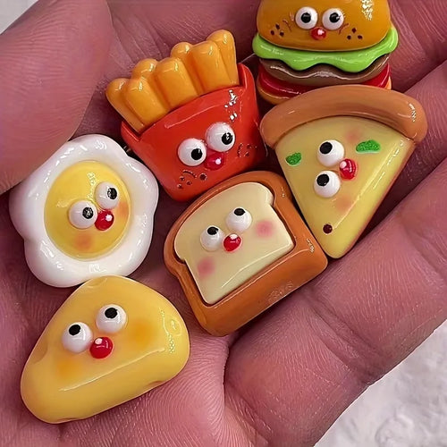 8pcs Refrigerator Magnets, Kawaii Cartoon Food Fridge Magnets, Cute