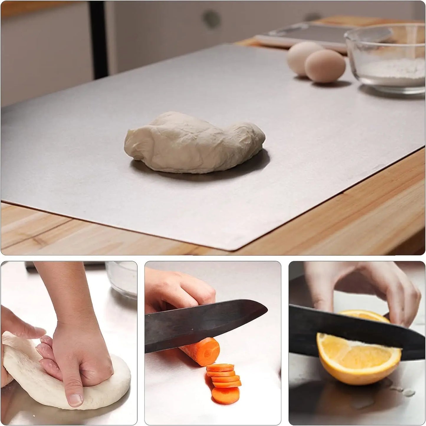 Food Grade Stainless Steel Chopping Board 304 Cutting Board Non-slip