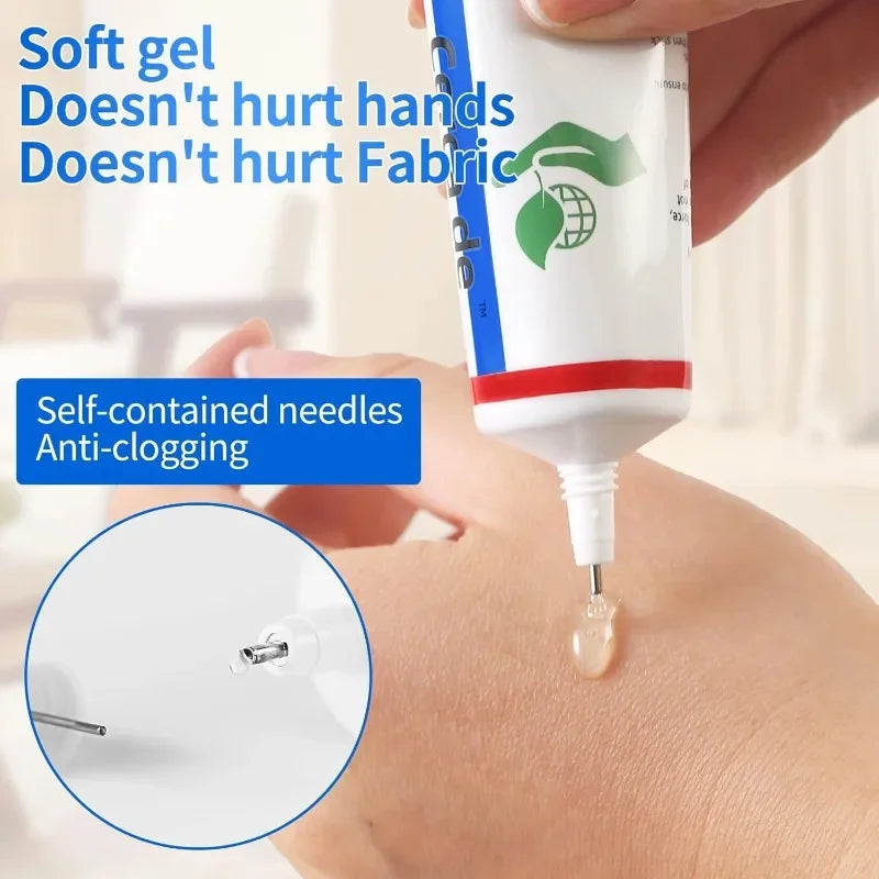 15/60ml Strong Fabric Glue Transparent Quick Dry Fabric Patching Glue