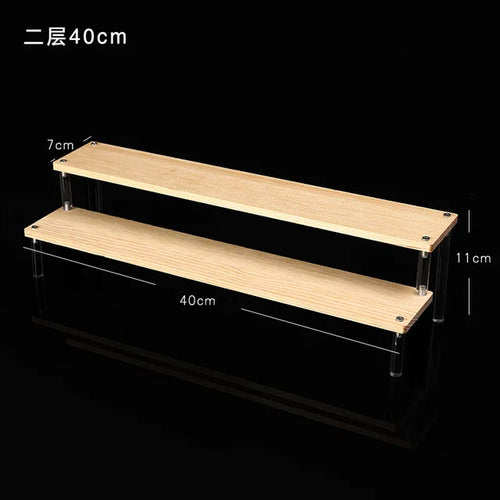 1-5 Tier Acrylic Display Stand,Clear Display Riser Rack for