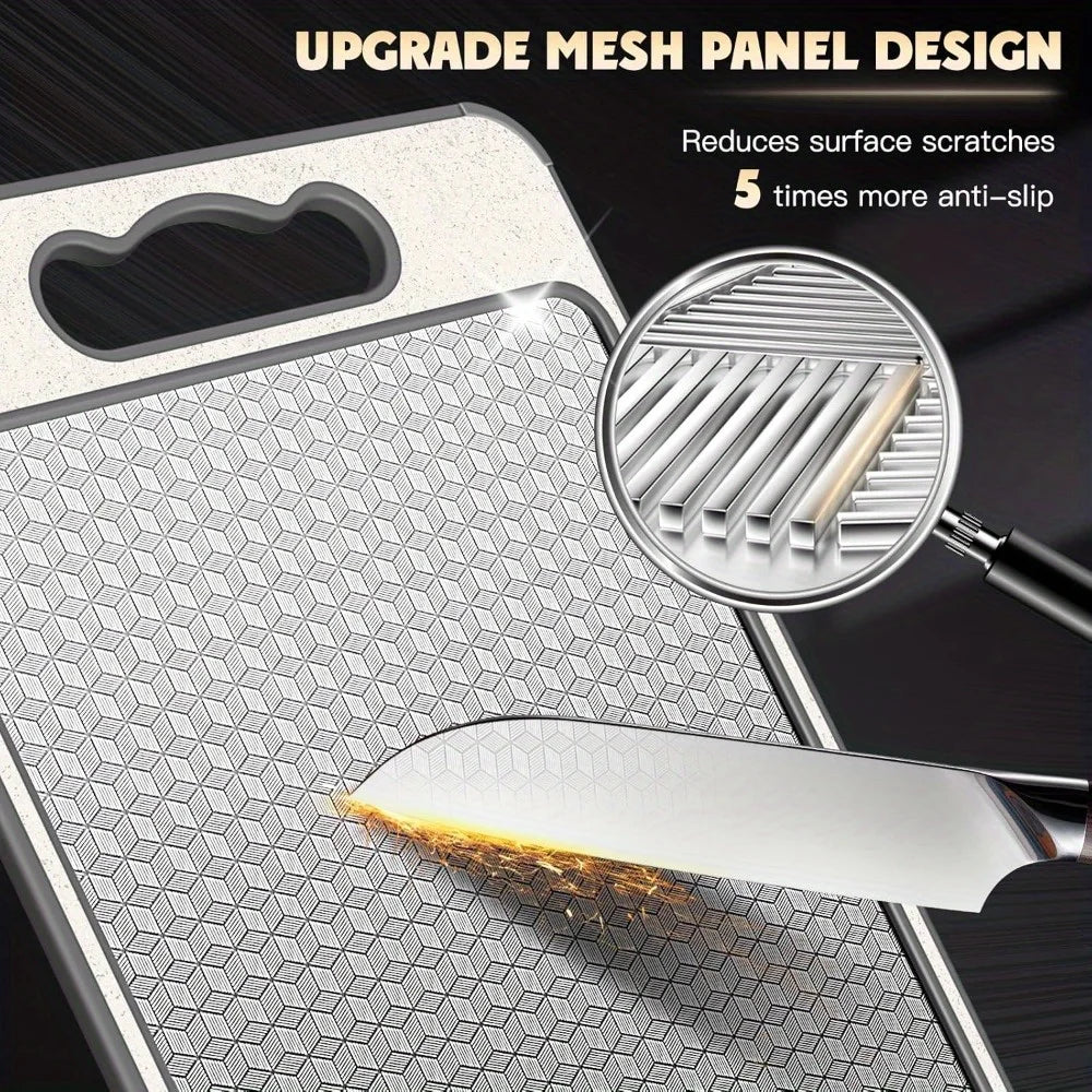 1pcs Stainless Steel Cutting Board Double Sided Chopping Board for