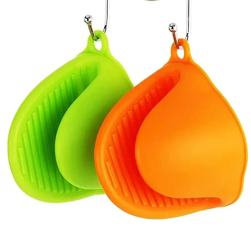 2pcs Thicken Baking  silicone oven mitts Microwave Oven Glove Heat