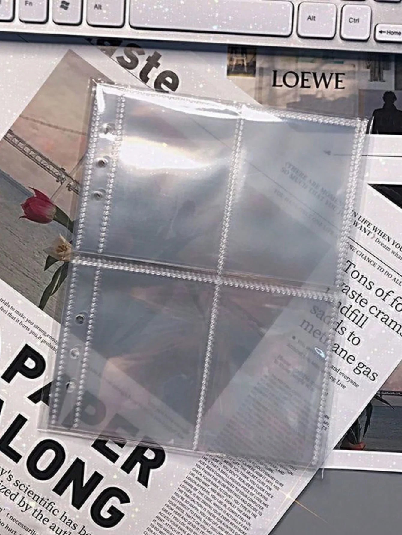 25/50pcs A5 Binder Photo Card Holders, 200 Pockets, Double-Sided