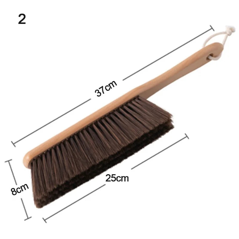 1PCS/2PCS Natural Wood Bristles Brush Anti-static Desktop Bar Grinder