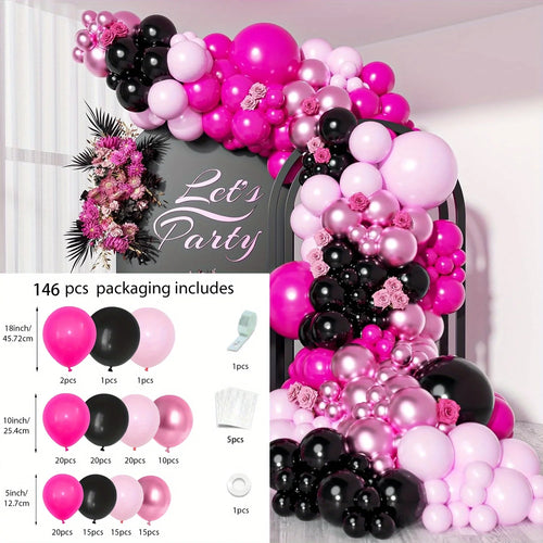 113PCS Explosive Star Balloon Garland Arch Set Wedding Birthday Party