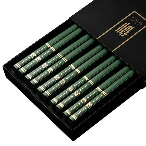 5Pairs High Quality Japanese Non-Slip Chopsticks Korean Home Hotel