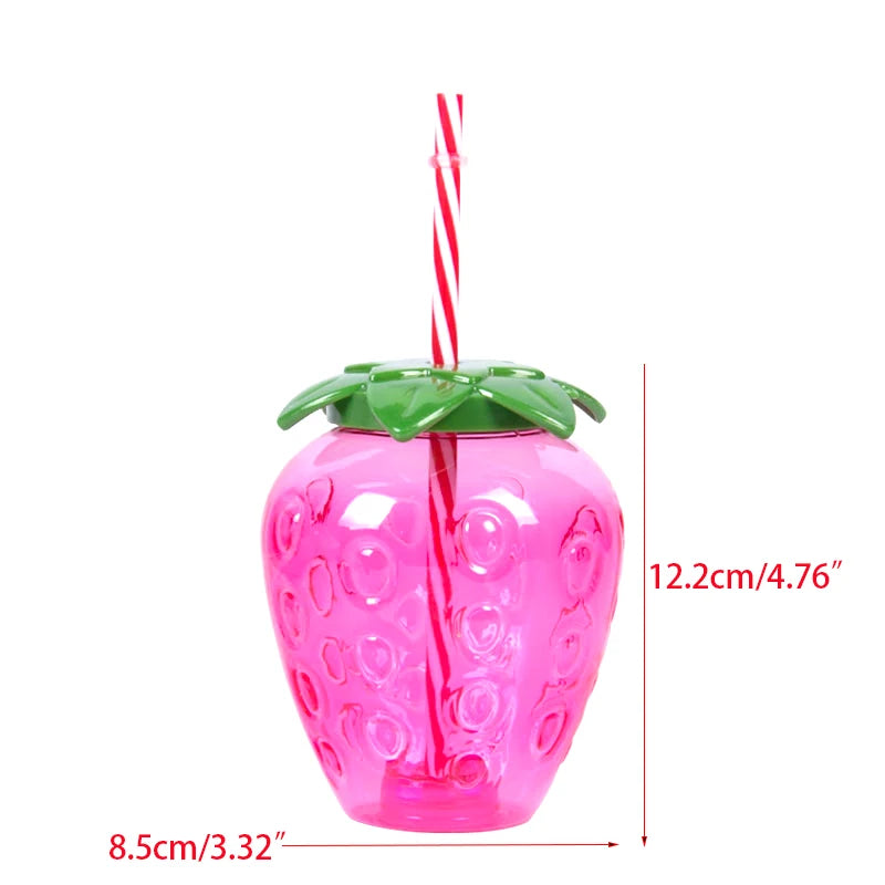 6/10pcs Hawaiian Summer Pineapple Coconut Drinking Cups Strawberry