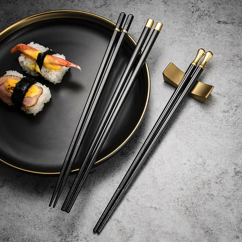 Clearance_5 Pairs Japanese Chopsticks Korean Chopsticks Reusable