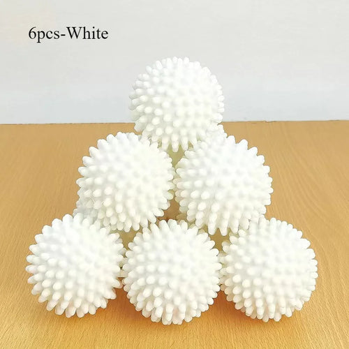 Anti-wrap laundry ball round pure white magic cleaning drum washing