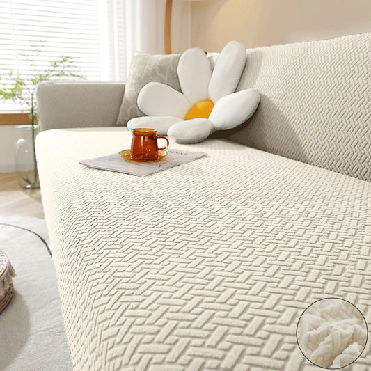 Jacquard Elastic Sofa Cover For Living Room Slipcovers Stretch Polar