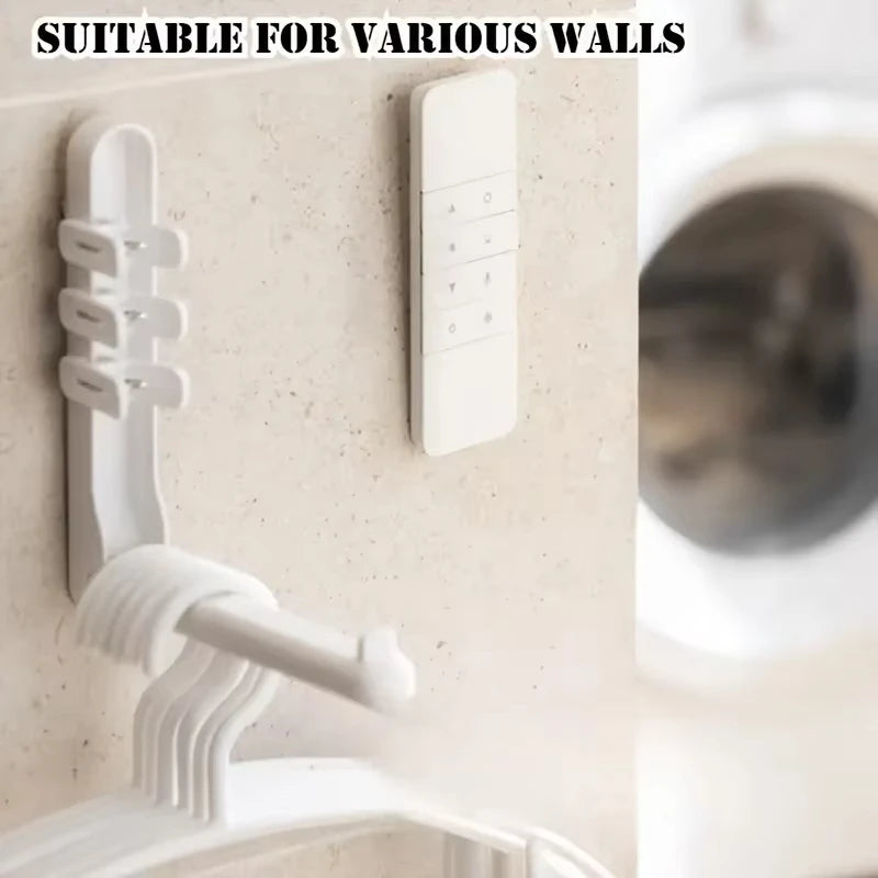 3/6pcs No Drill Magnetic Remote Holder - Wall Mount for TV/AC/DVD
