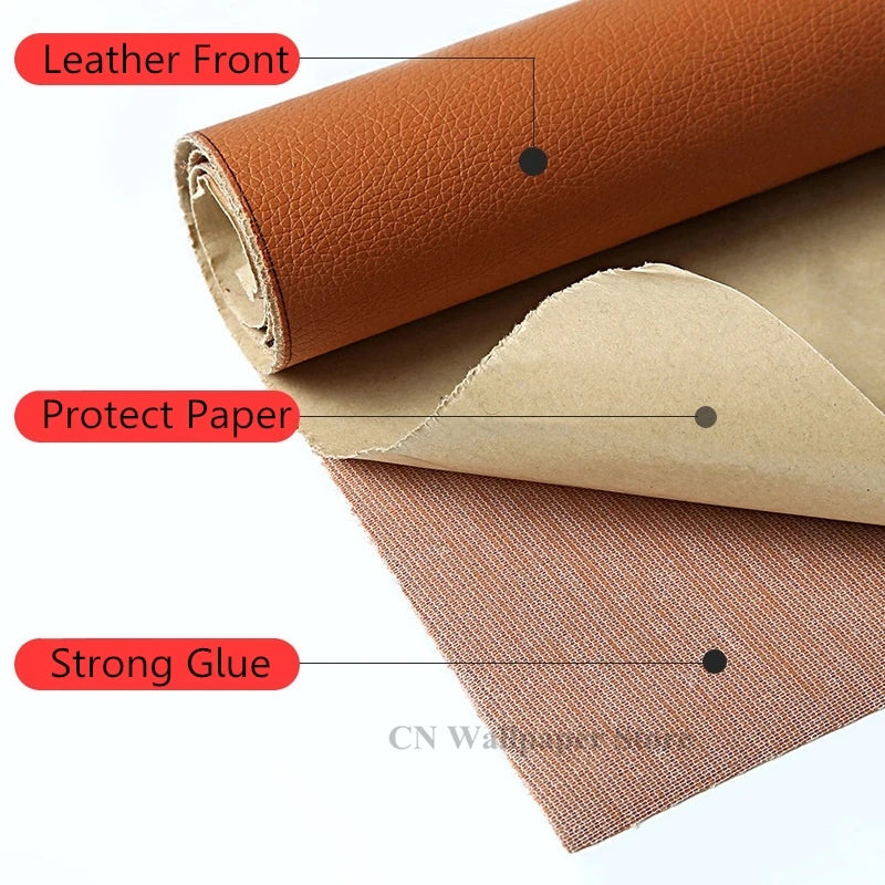 Repair Patches Self-Adhesive Leather PU Leather Fabric Stickers for