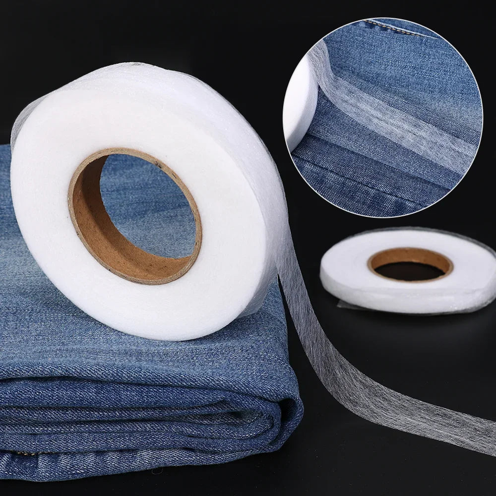 60M Pants Hem Tape Self-Adhesive Edge  Jean Clothes Length Shorten DIY