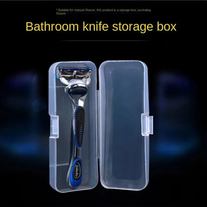 Stylish and Durable Shaving Storage Box for Men's Razors, Easy to