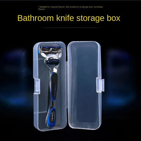 Stylish and Durable Shaving Storage Box for Men's Razors, Easy to