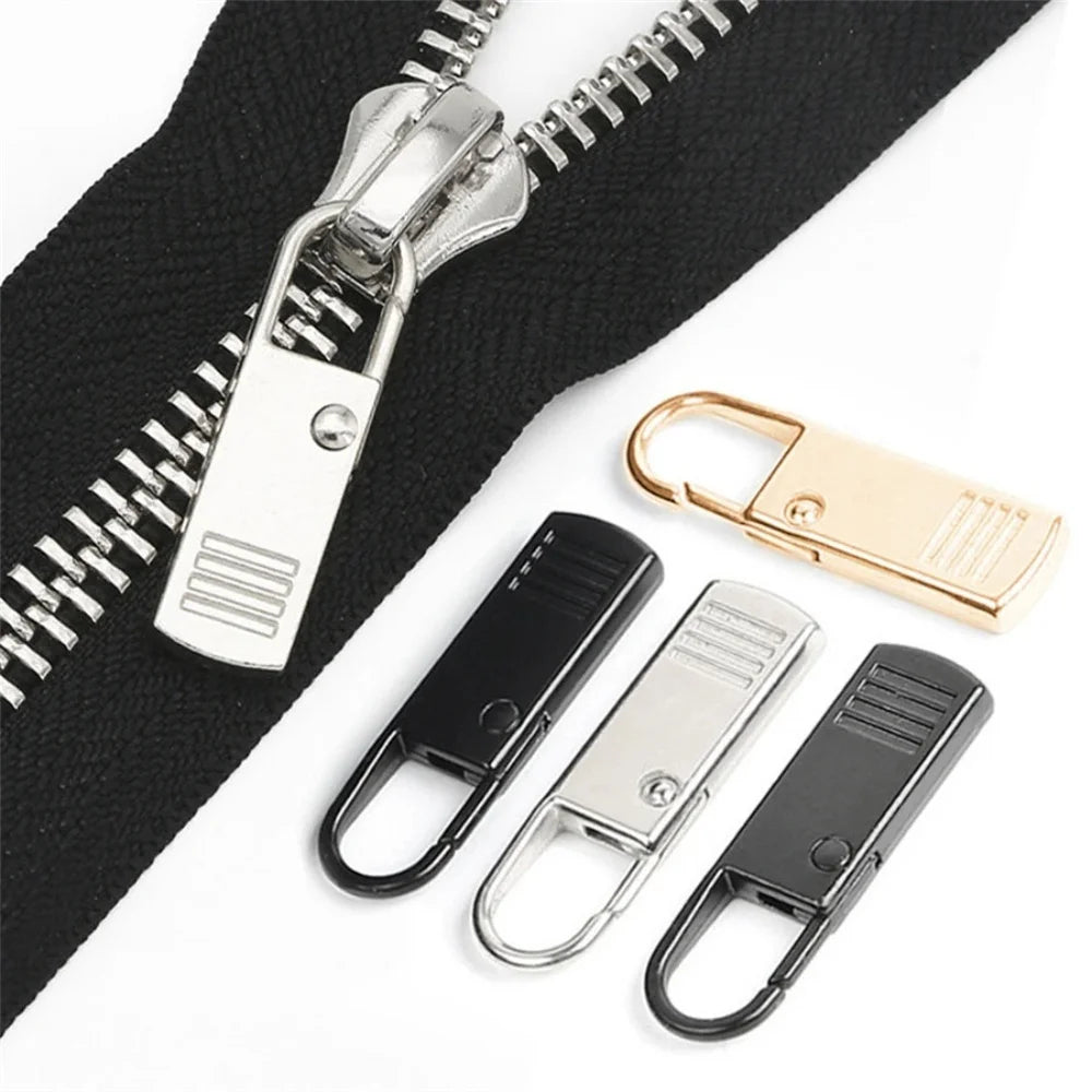 5pcs black Detachable Zipper Pull, Replacement Zipper Accs For jeans &