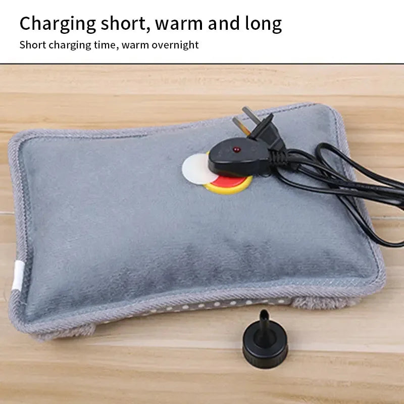 Dot Pattern Electric Hot Water Bag 500W 220V Rechargeable Winter Hand
