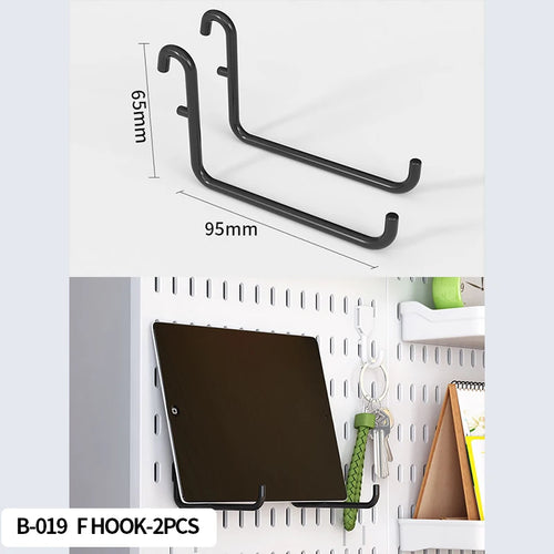 No-Drill Gaming Room Pegboard, Wall Organizer for Controller,