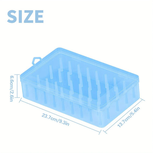 42 roll sewing thread storage box, transparent PP plastic embroidery