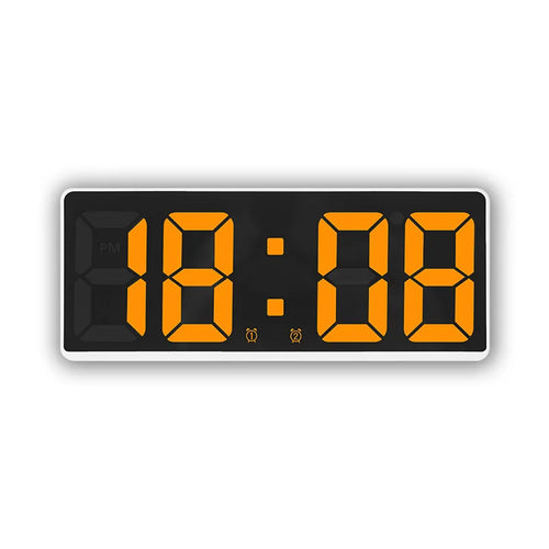 Digital Alarm Clock Voice Control Teperature Snooze Night Mode Desktop