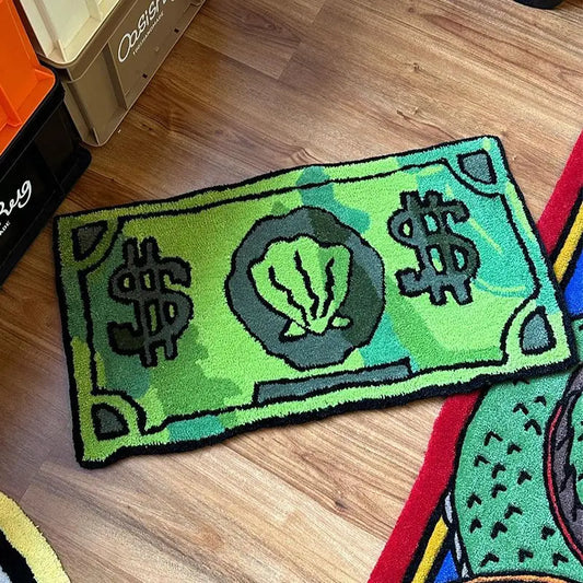 Coin Decorative Carpet Household Bedroom Bedside Blanket Door Mat Door