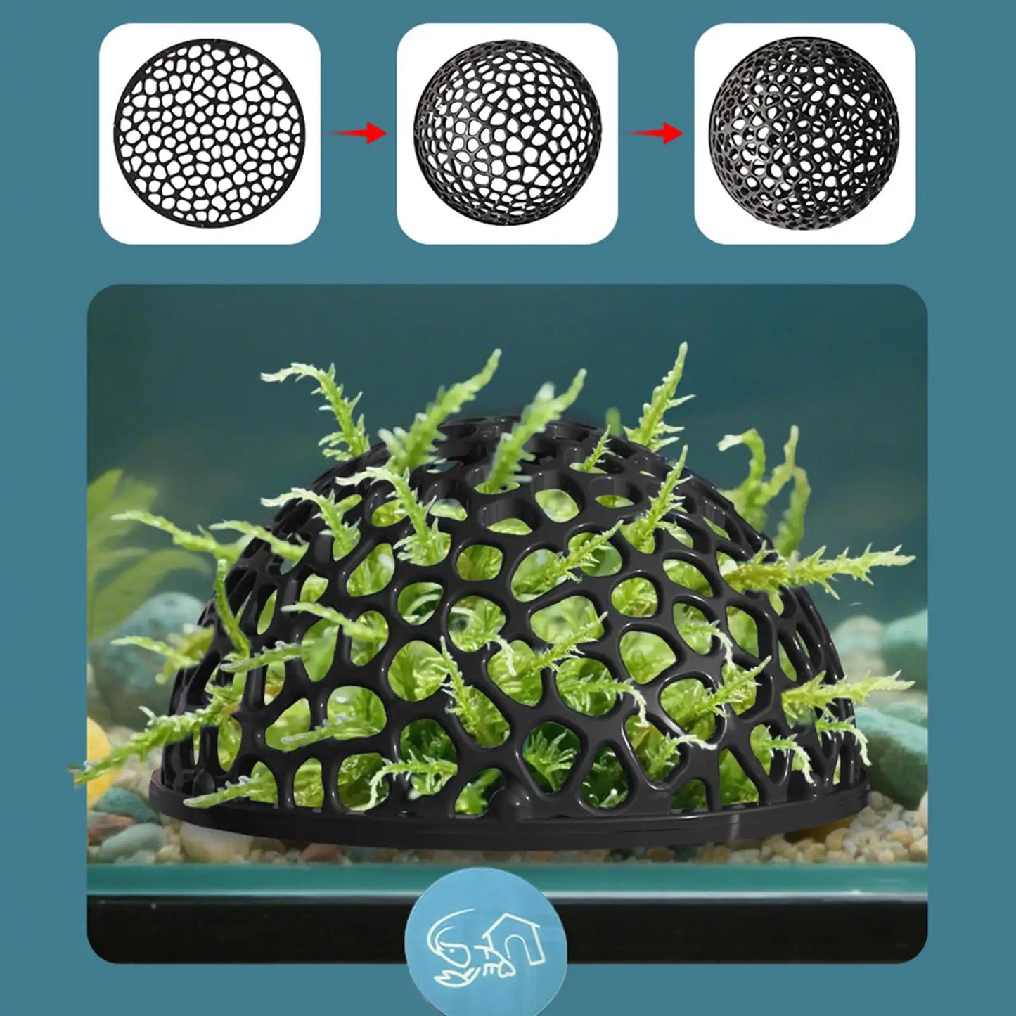 Aquarium shrimp house Cave Mini Porous Betta House Fish Hiding Spots