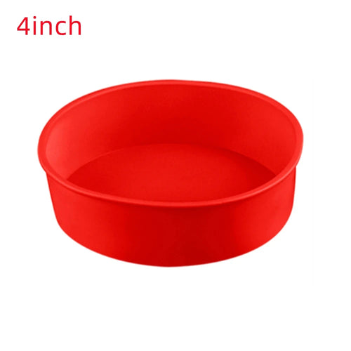 4/6/8inch Silicone Cake Mold Tray Pans Round Baking Mold Kitchen